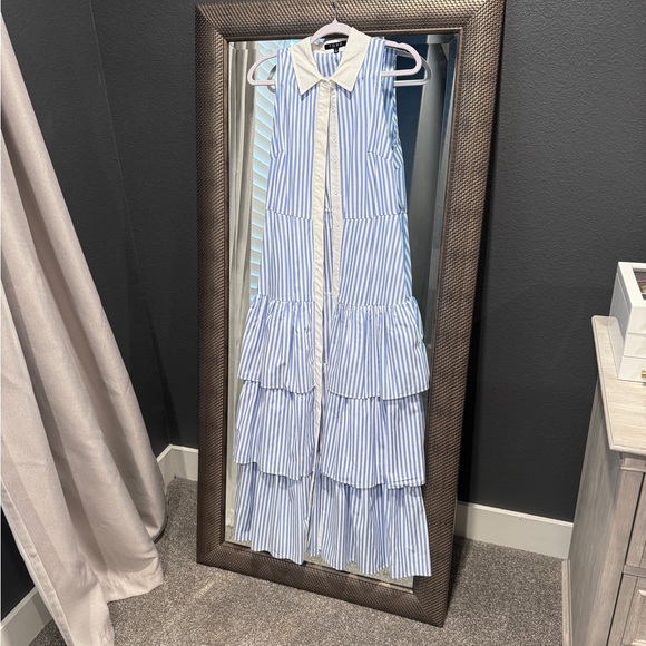 Striped Oxford Maxi Dress - Picture 3 of 7